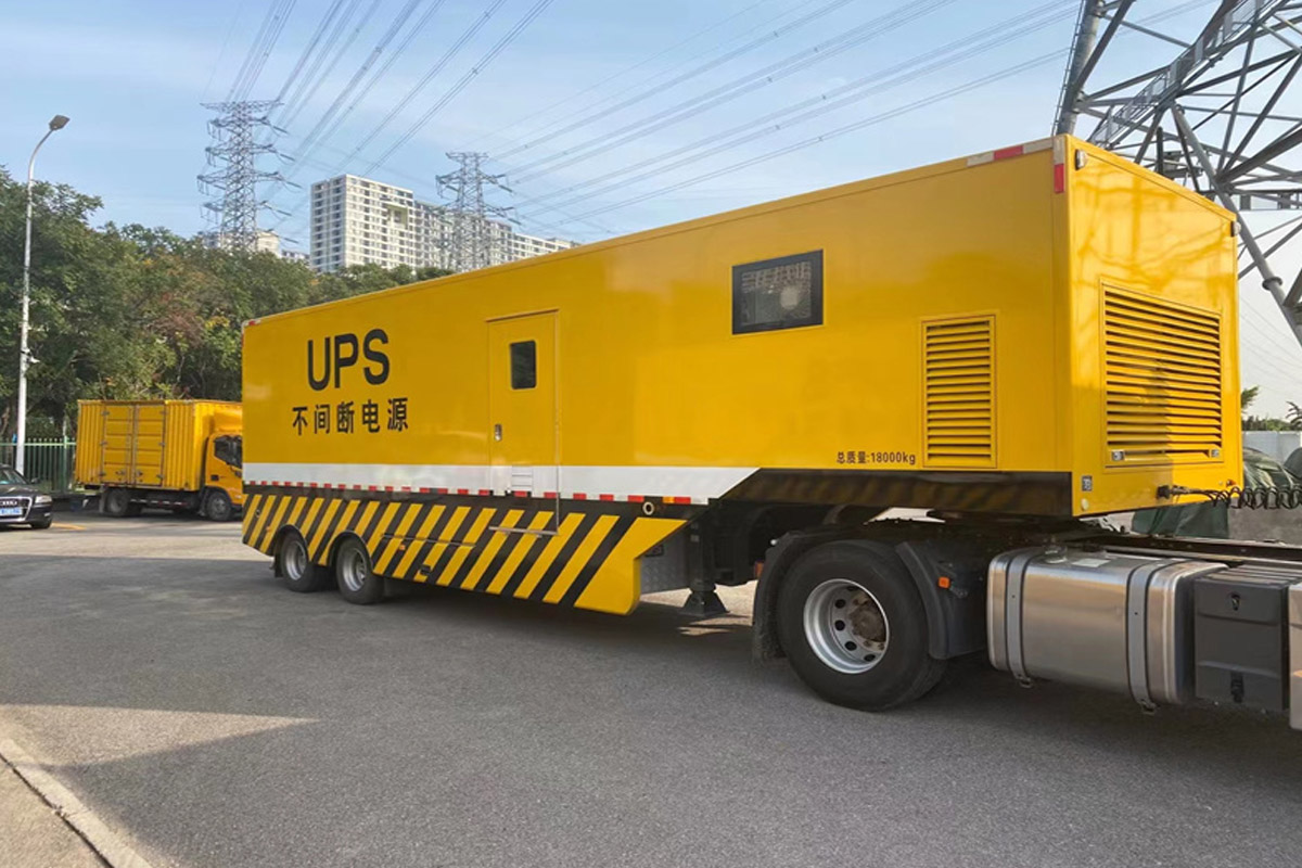 孝南发电机租赁施工现场